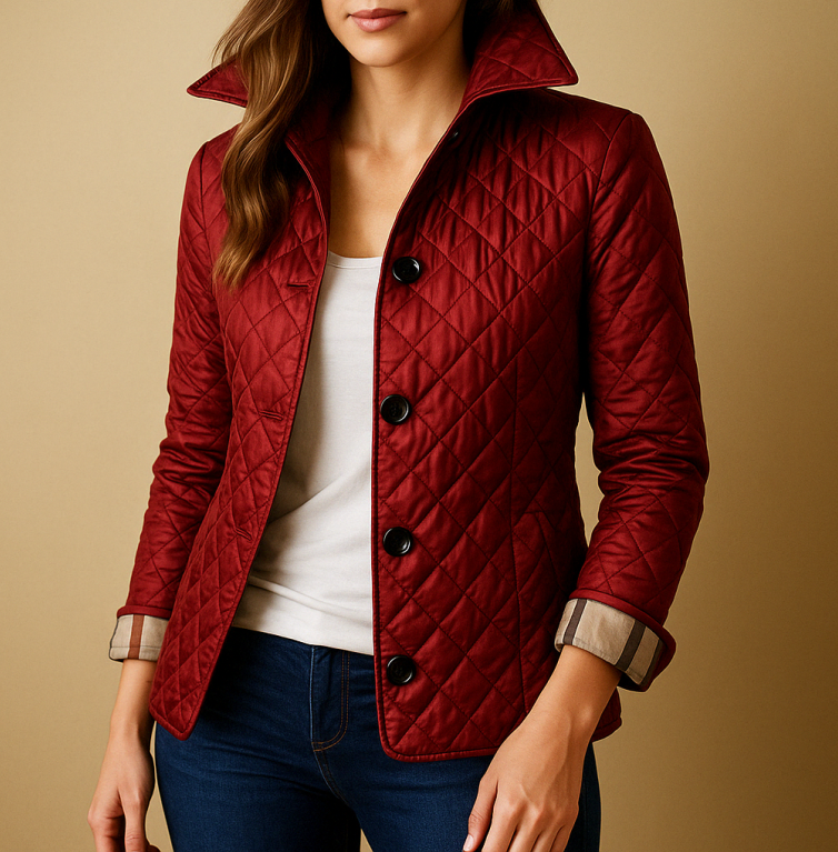 Women's Quilted Jacket | Lapel