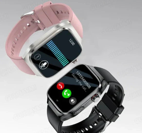 Smartwatch for Blood Sugar Monitoring, ECG, Uric Acid Measurement, Bluetooth Connectivity