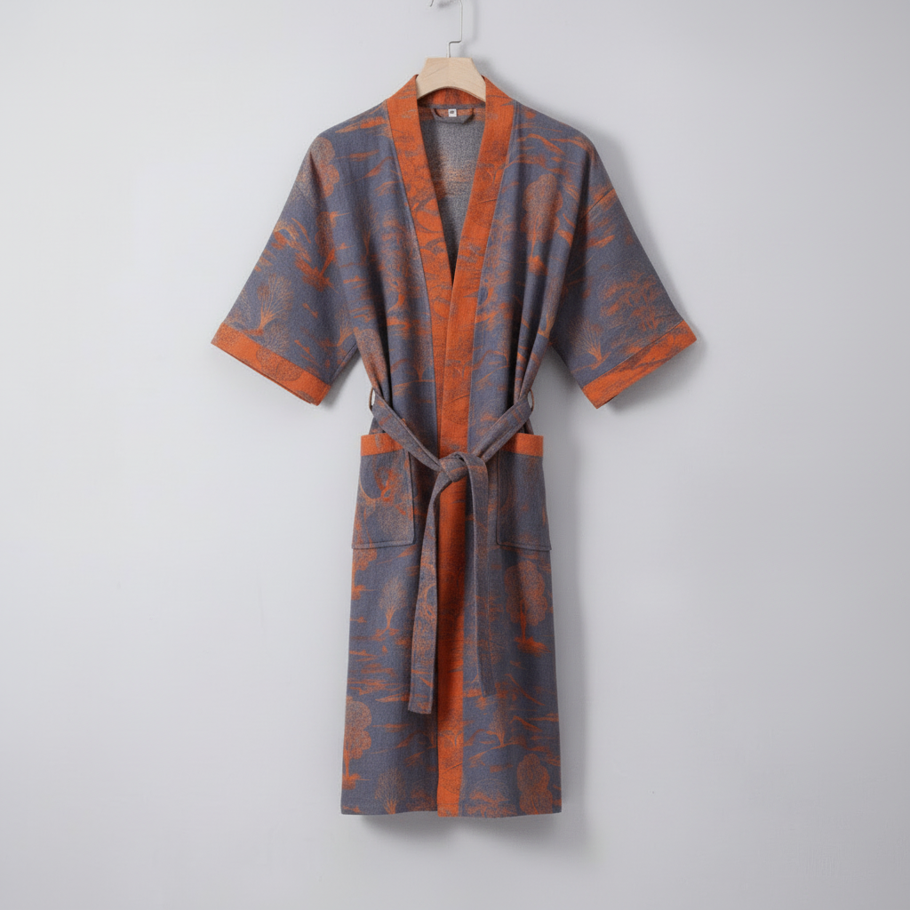 Organic Cotton Kimono Bathrobe for Breathable Comfort