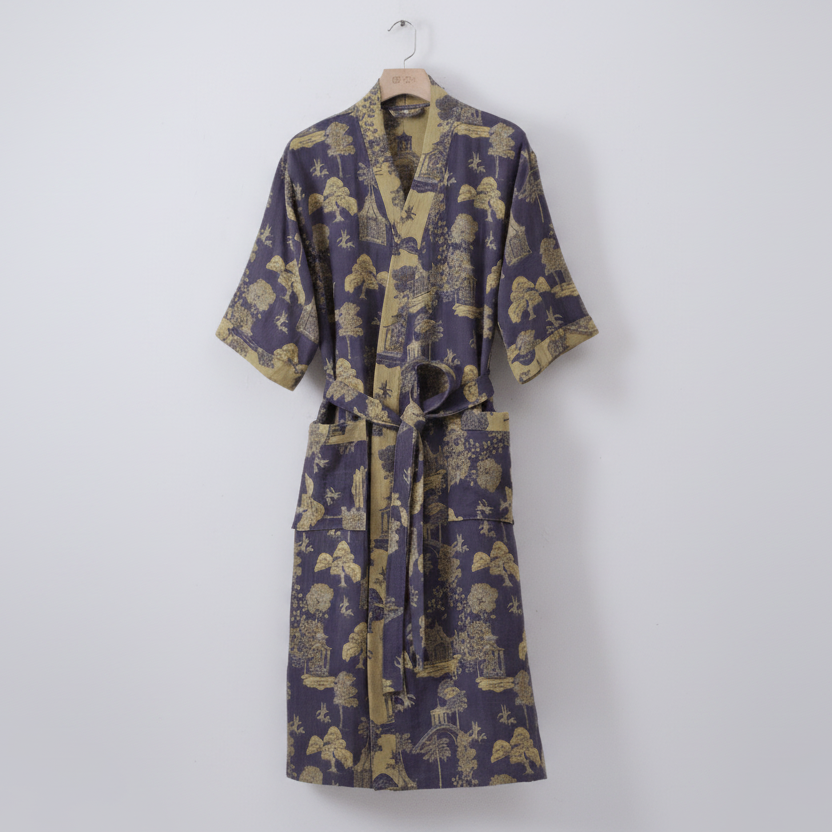 Organic Cotton Kimono Bathrobe for Breathable Comfort