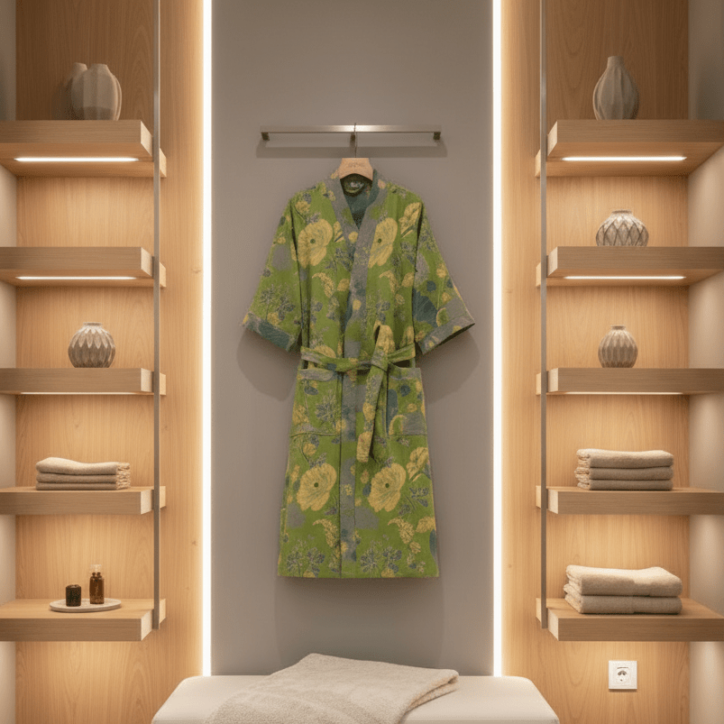 Organic Cotton Kimono Bathrobe for Breathable Comfort