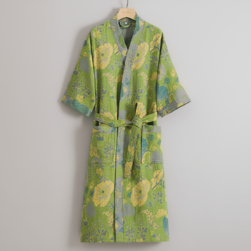 Organic Cotton Kimono Bathrobe for Breathable Comfort
