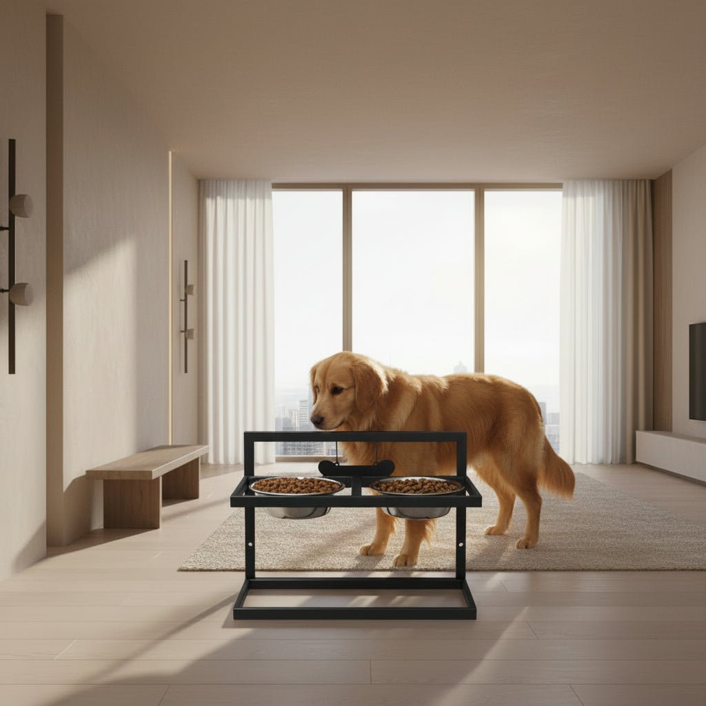 Ergonomic Feeding Station for Promoting Healthy Posture in Large Dogs