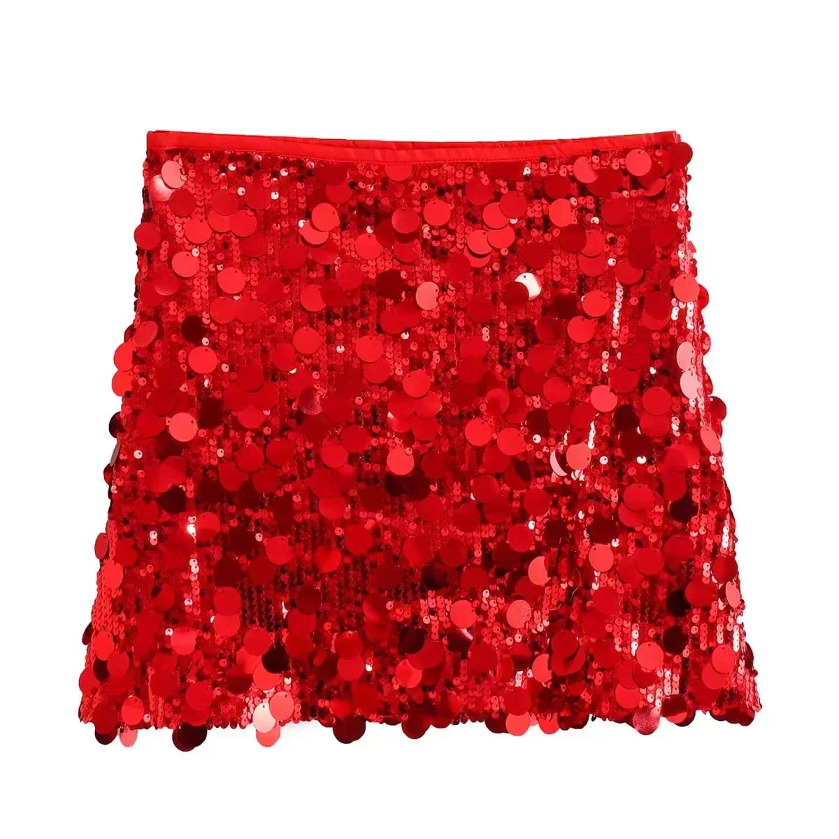 Women’s Glittery High-Waisted Skirt | Mini
