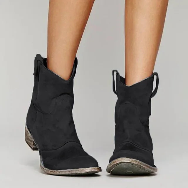 Women's Western Ankle Boots | Suede