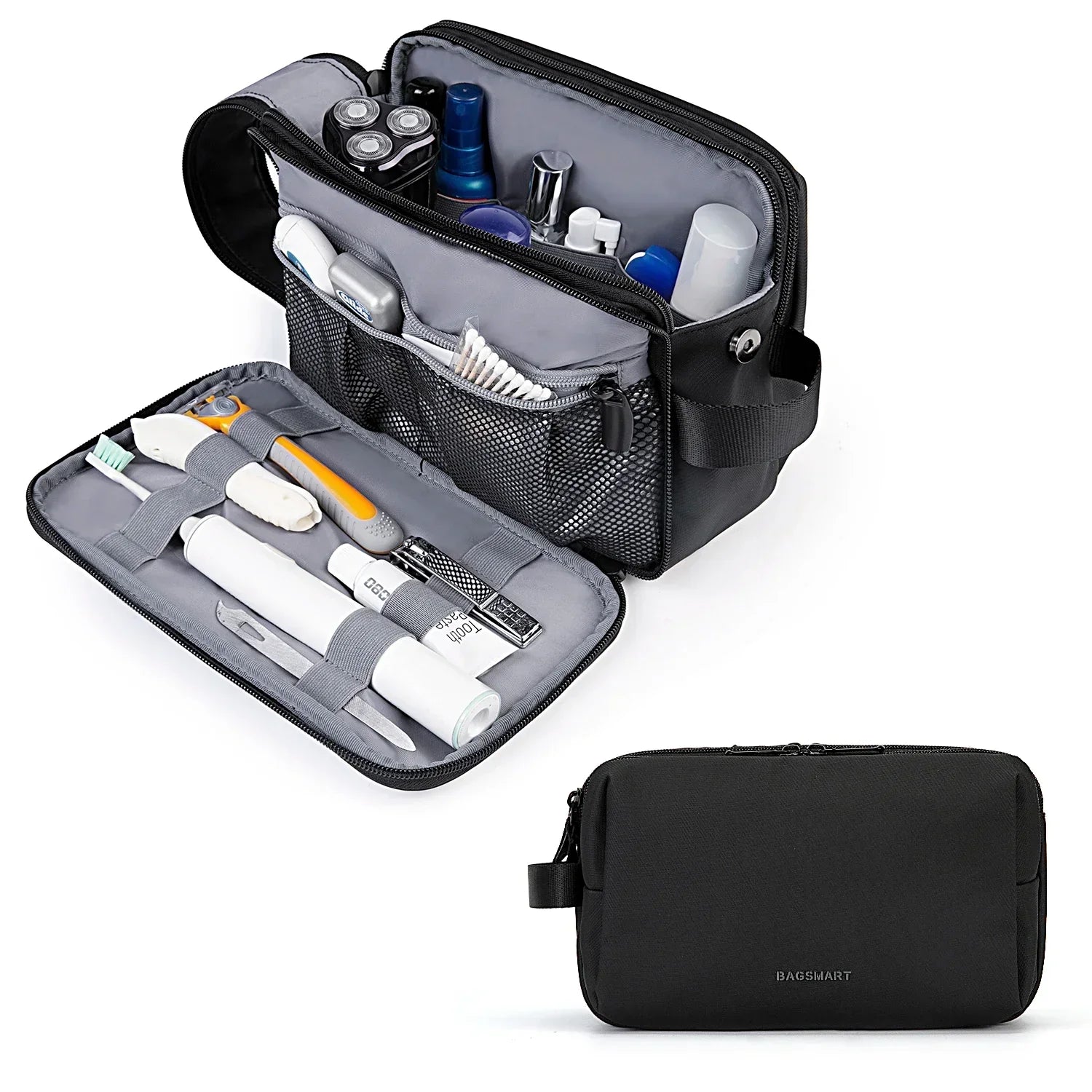 Waterproof Cosmetic Bag for Men & Women | Lightweight Toiletry Bag in S/M/L | Travel Accessory for Toiletries & Makeup | Unisex Travel Organizer