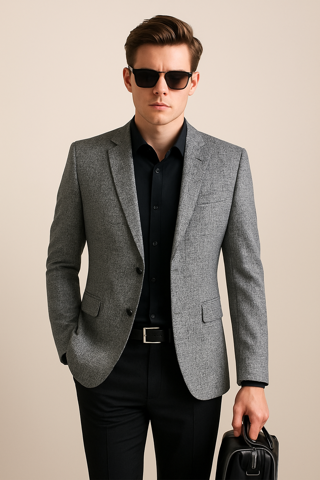 Men's Formal Long Sleeve Blazer | with Notched Lapel