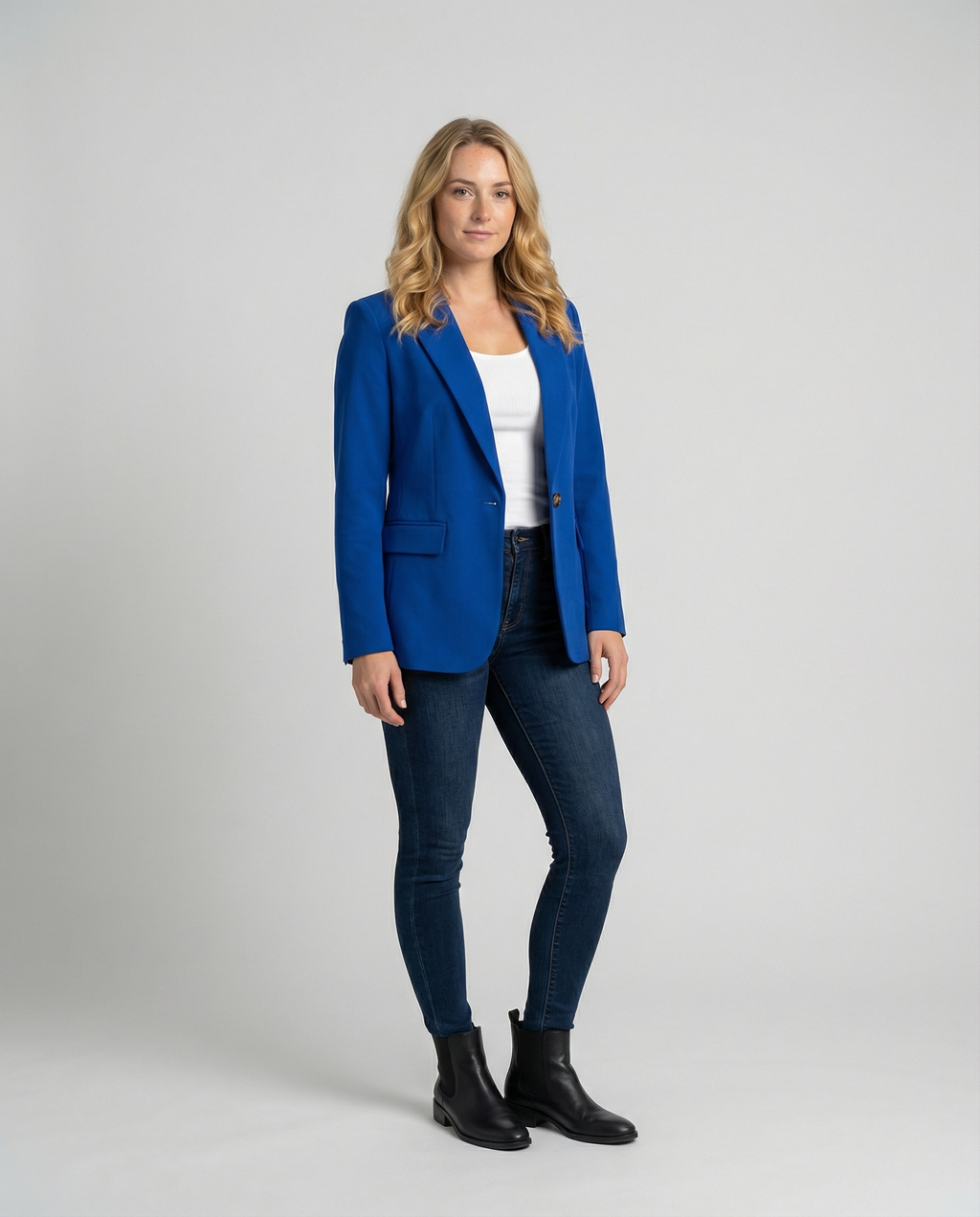 Ladies' Office Blazer Jacket | Notched Collar