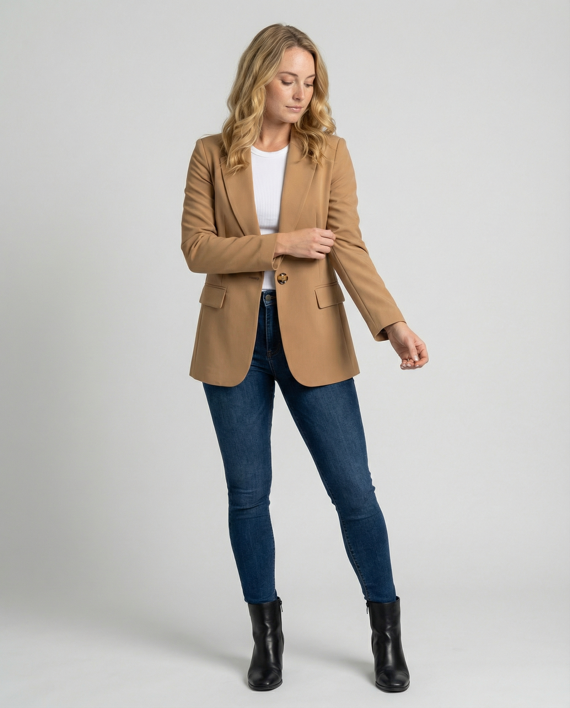 Ladies' Office Blazer Jacket | Notched Collar
