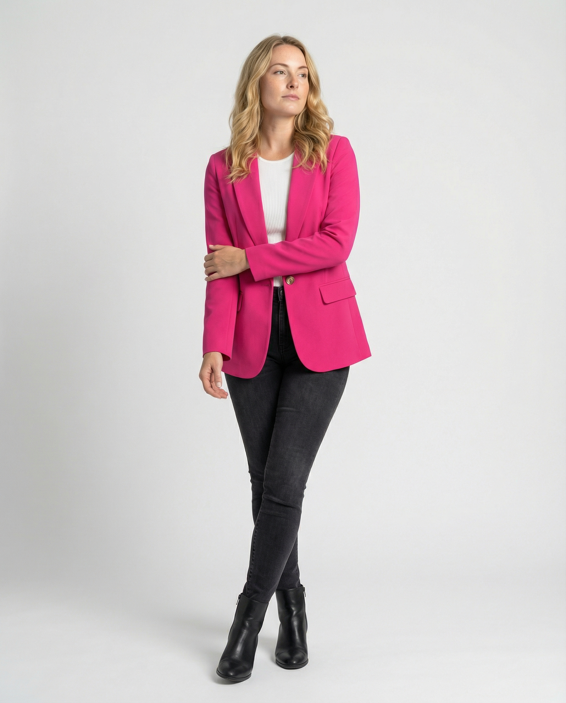 Ladies' Office Blazer Jacket | Notched Collar