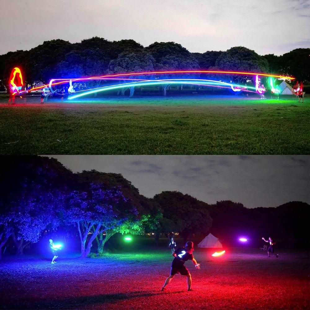 LED Glowing Frisbee for Night Games & Outdoor Fun