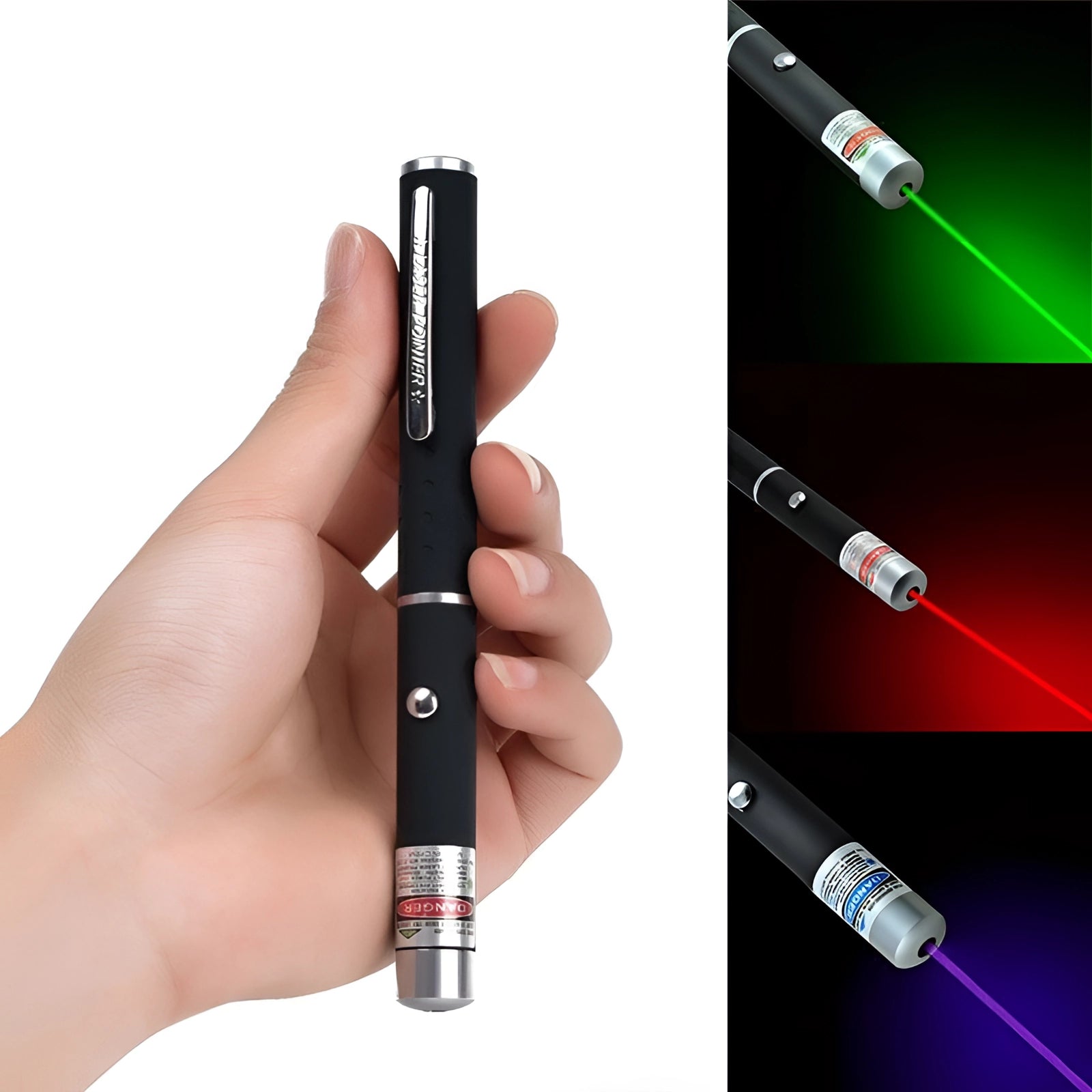 Multi-Color Laser Pointer with Adjustable Focus