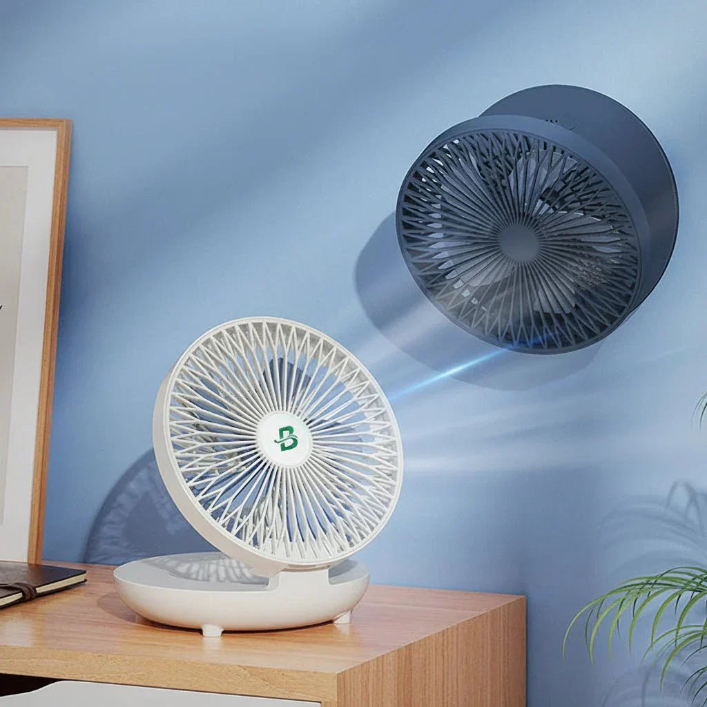Portable USB Fan with 3 Speed Settings, Foldable and Compact Design