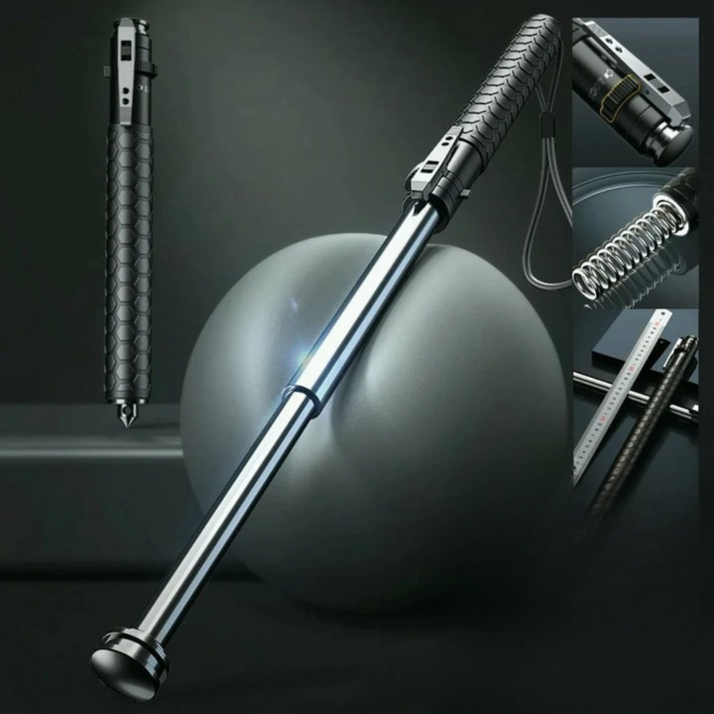 Self-Defense Walking Stick with Anti-Slip Grip and Automatic Features