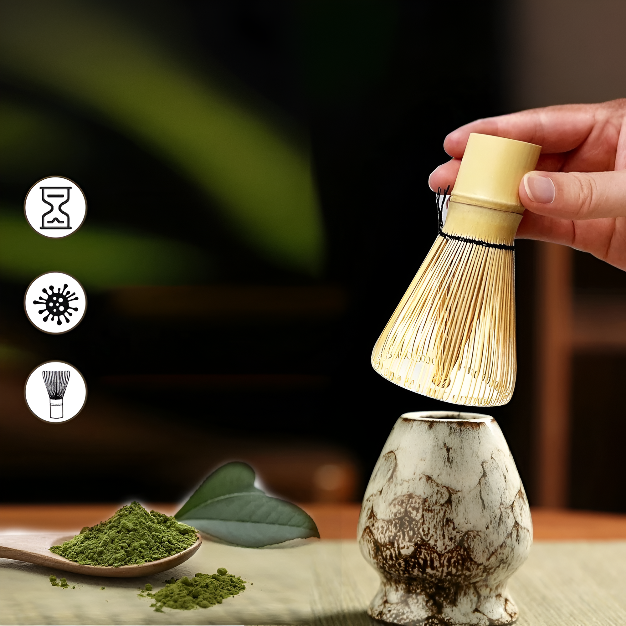 Traditional Matcha Tea Set – 6-Piece Accessory Collection for Authentic Preparation | Premium Quality
