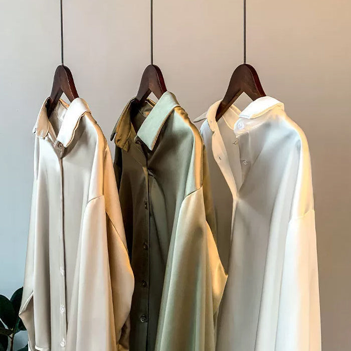 Women's Formal Long Sleeve Blouse with Collar | Relaxed Fit