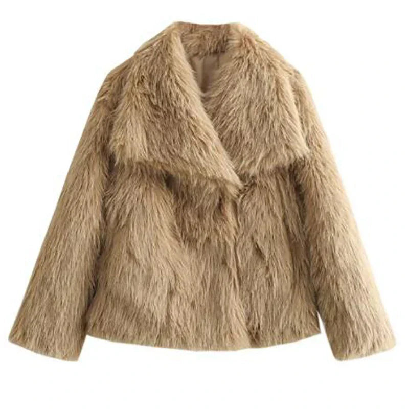 Women's Soft Fur Coat | Plush Faux