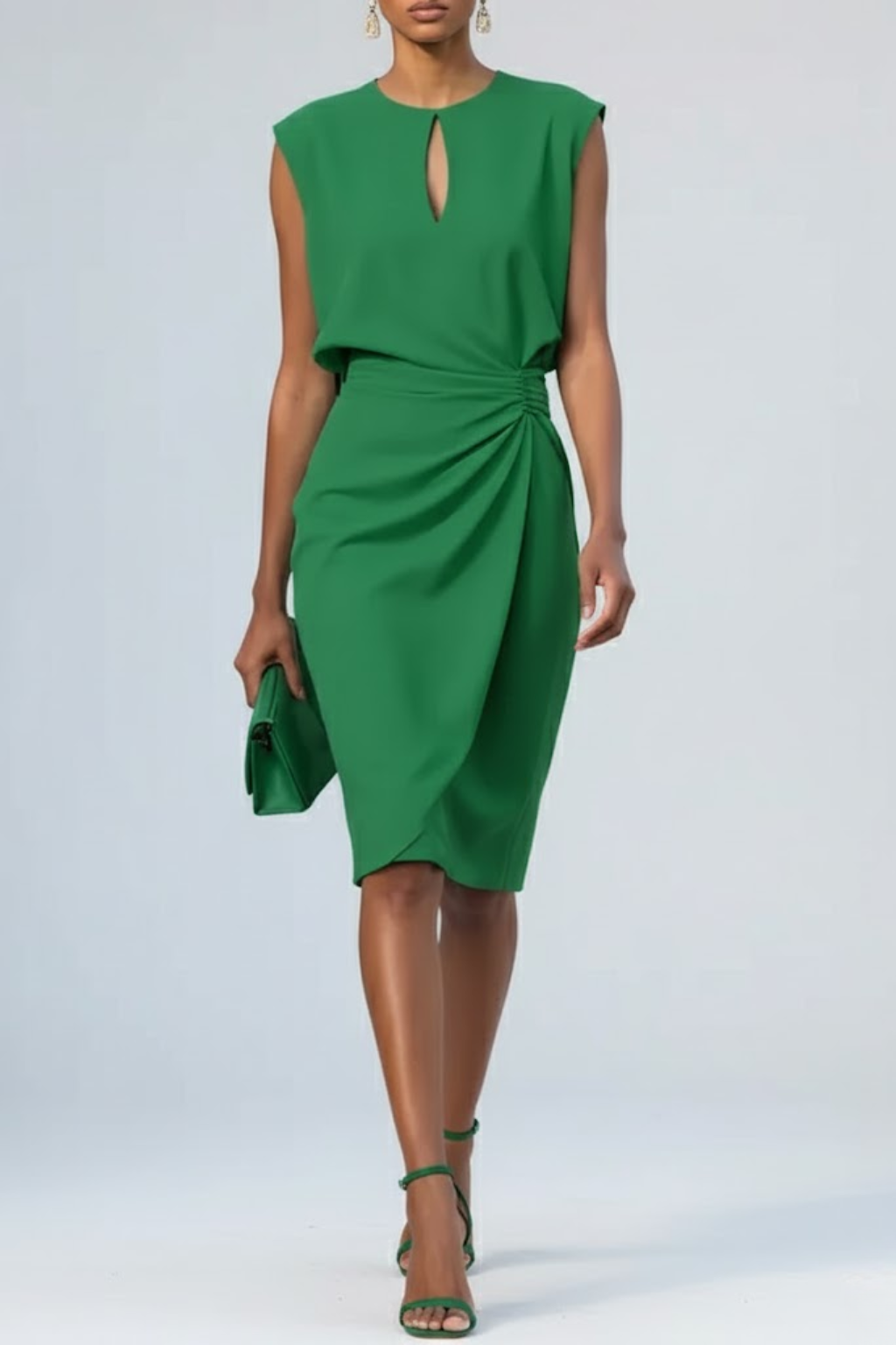 Women's Sleeveless Formal Cocktail Dress | Midi