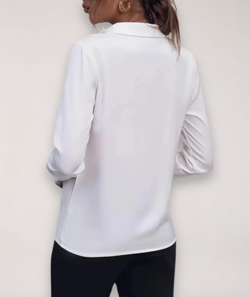 Women’s Formal Button-Down Blouse | Long Sleeve