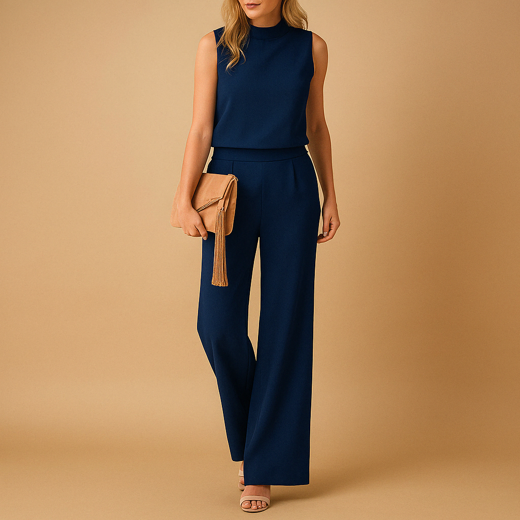 Women's Casual Sleeveless Jumpsuit | Round Neck