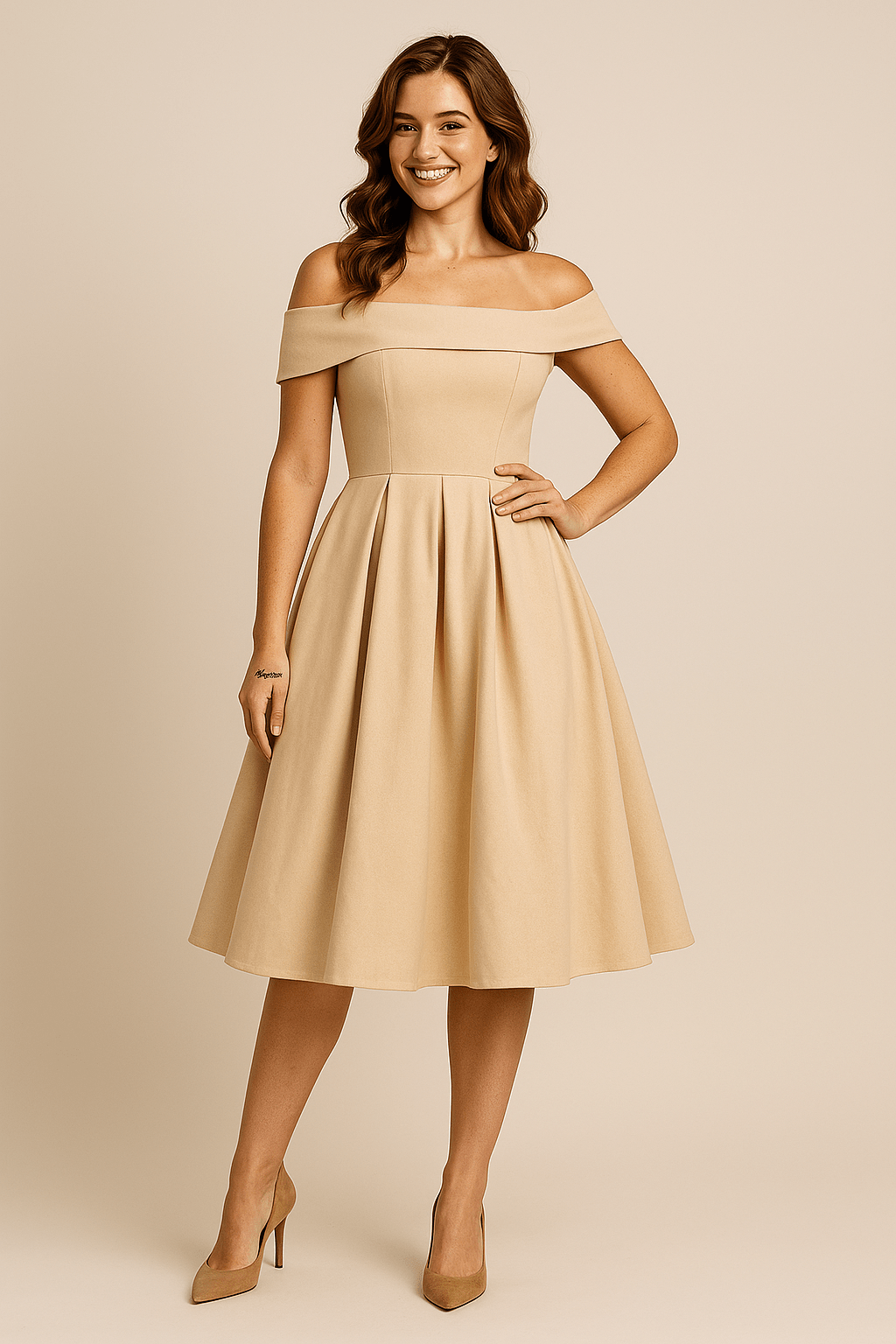 Party Off-Shoulder Dress | A-Line
