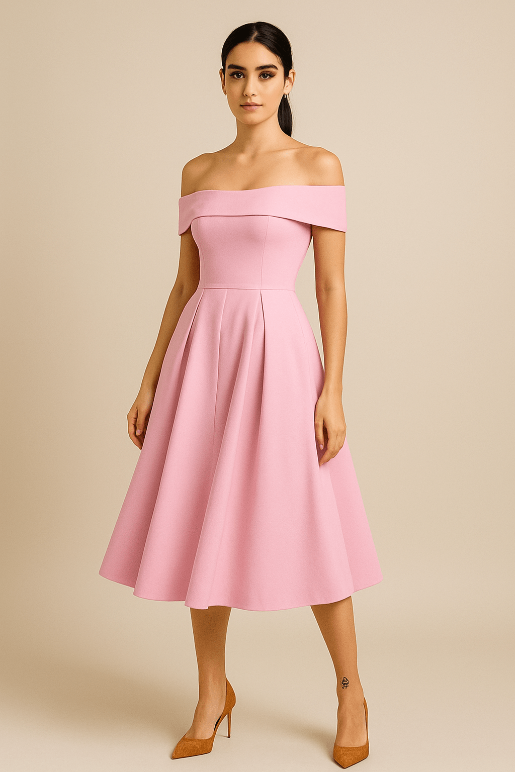 Party Off-Shoulder Dress | A-Line