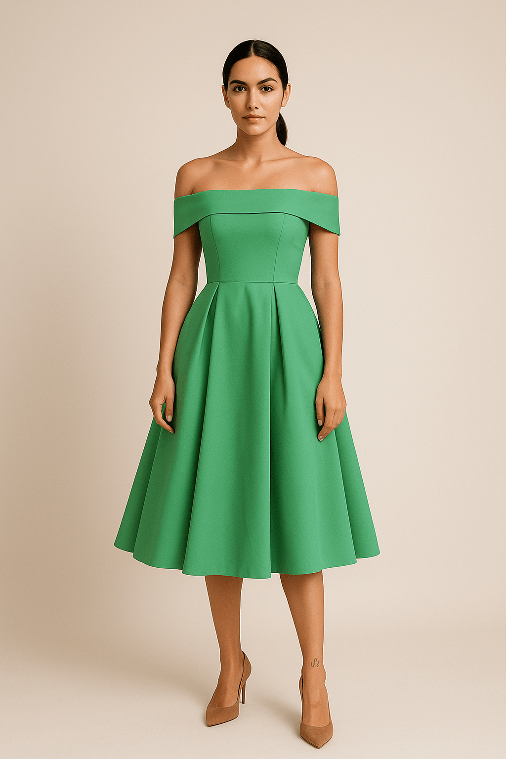 Party Off-Shoulder Dress | A-Line