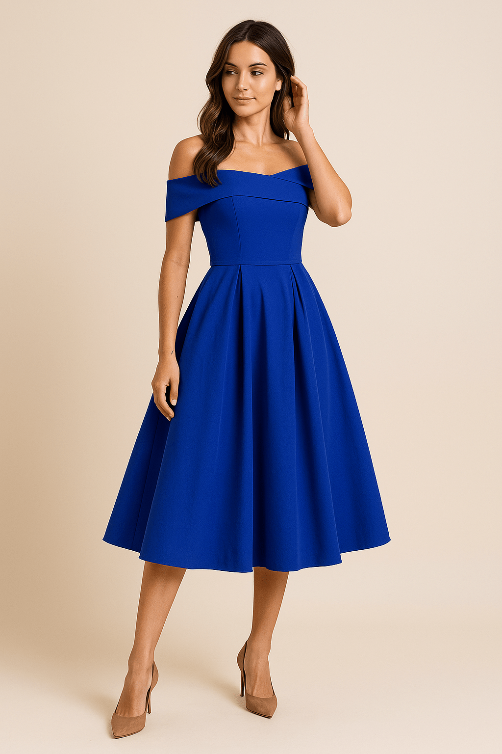 Party Off-Shoulder Dress | A-Line