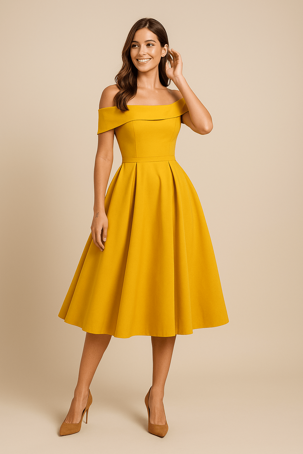 Party Off-Shoulder Dress | A-Line