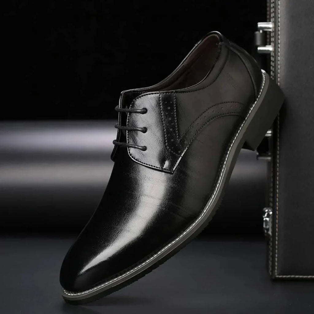 Men's Leather Oxford Shoes | Classic Lace-Up