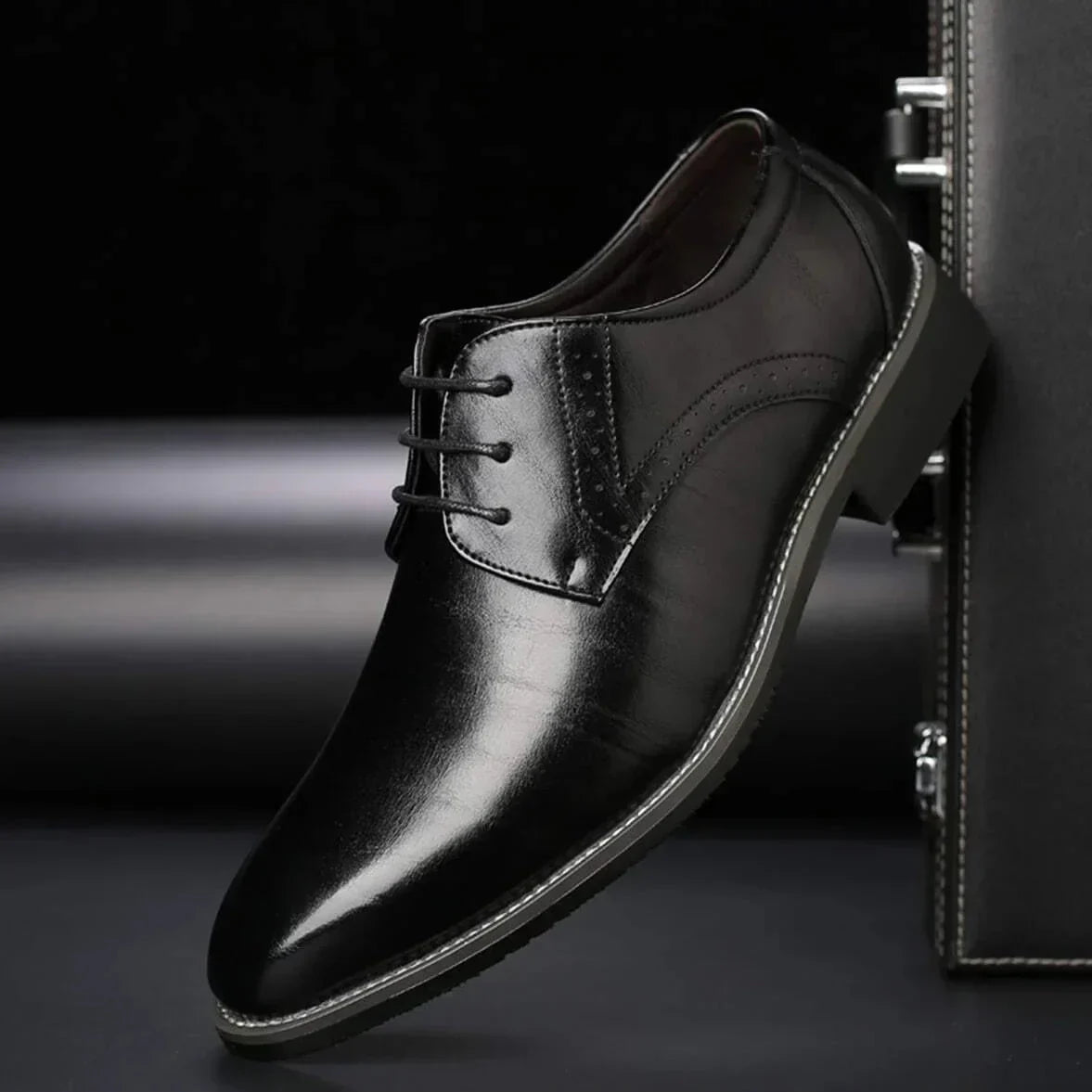 Men's Leather Oxford Shoes | Classic Lace-Up