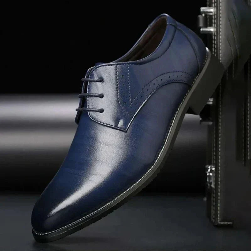 Men's Leather Oxford Shoes | Classic Lace-Up