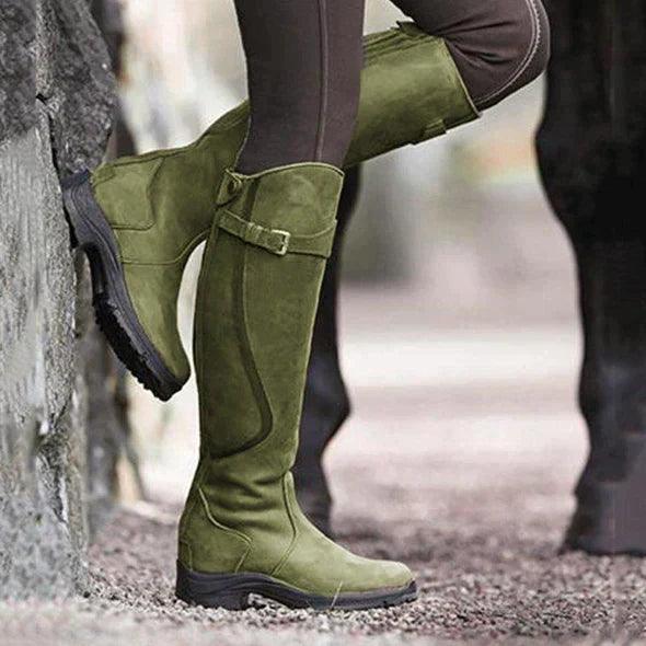 Women's Waterproof Knee High Boots | PU Leather