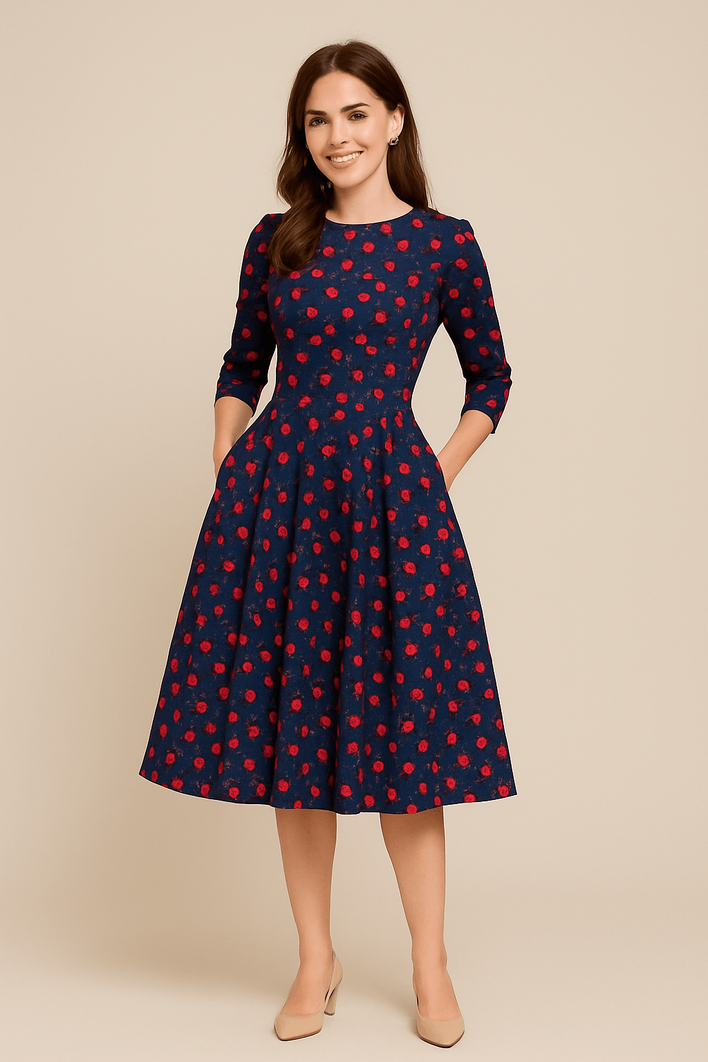 Party A-Line Dress | Floral Print