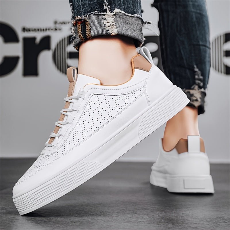 Men's Leather Sneakers Trainers | Breathable