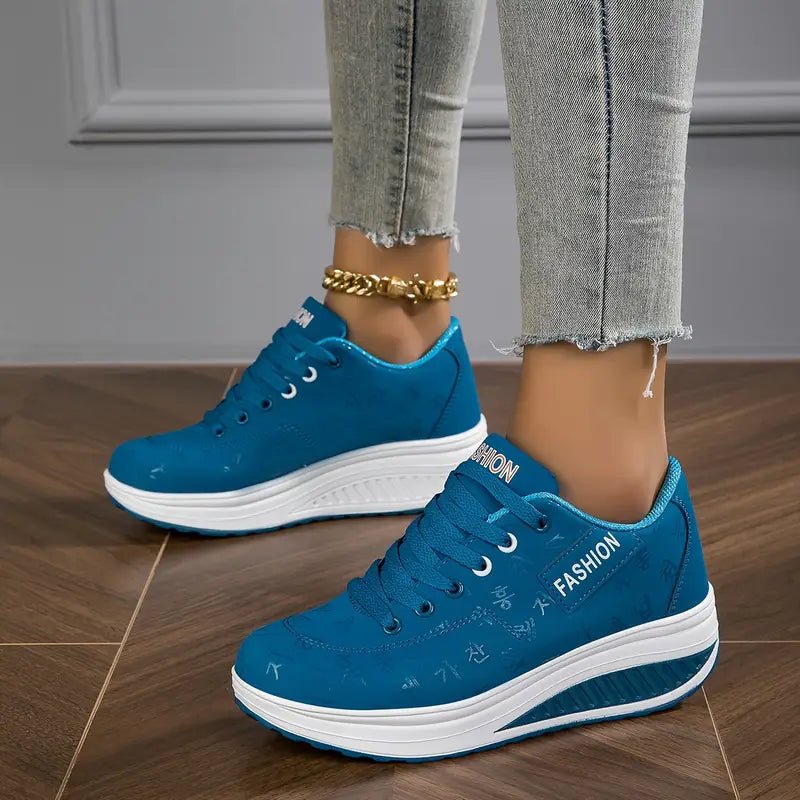 Women's Leather Trainers | Thick Sole