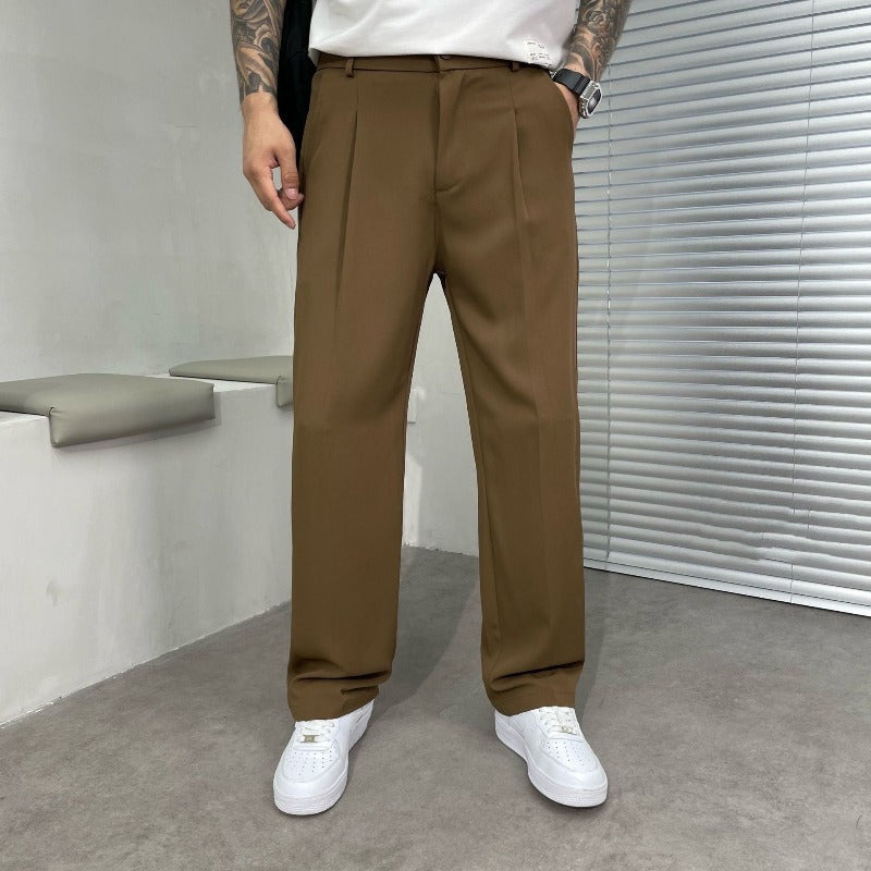 Men's Pleated Summer Pants | Relaxed Fit
