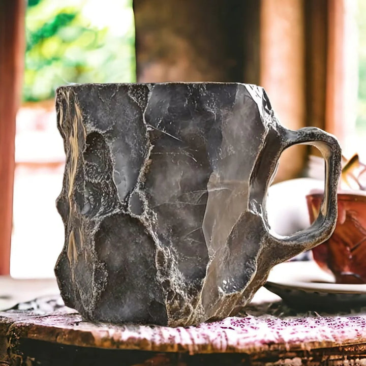 Handmade Mineral Crystal Coffee Mugs | Insulating & Microwave Safe | 350–450 ml