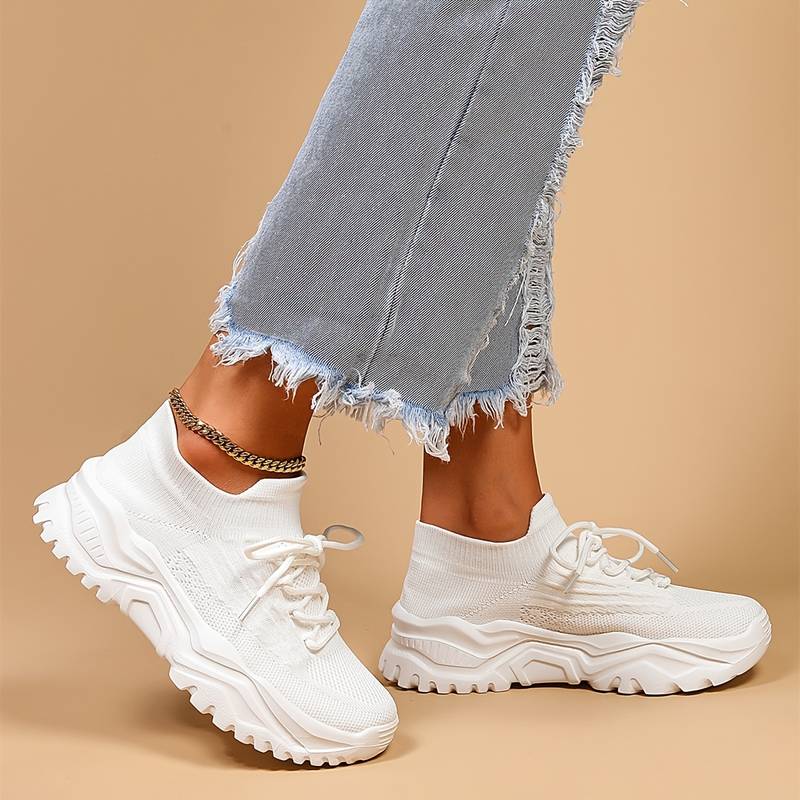 Women's Summer Breathable Sneakers | Platform