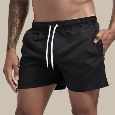 Men's Summer Swim Shorts | with Drawstring and Side Pockets