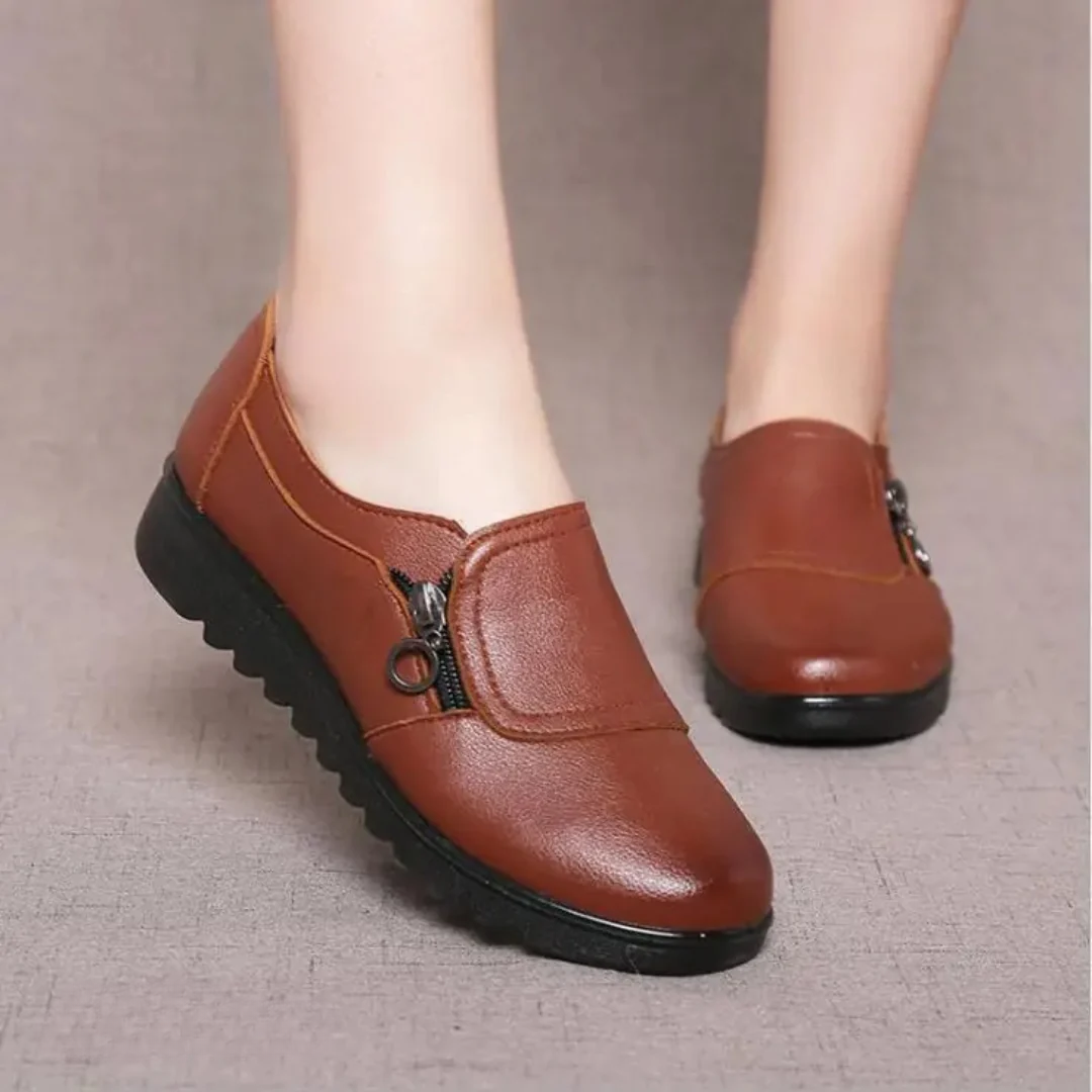 Women's Zip-Up Loafers | Orthopedic