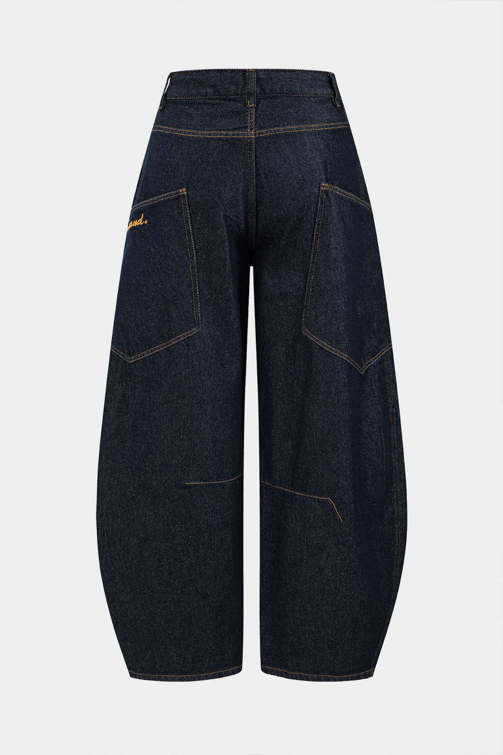 Women's Vintage Washed Wide Leg Barrel Jeans