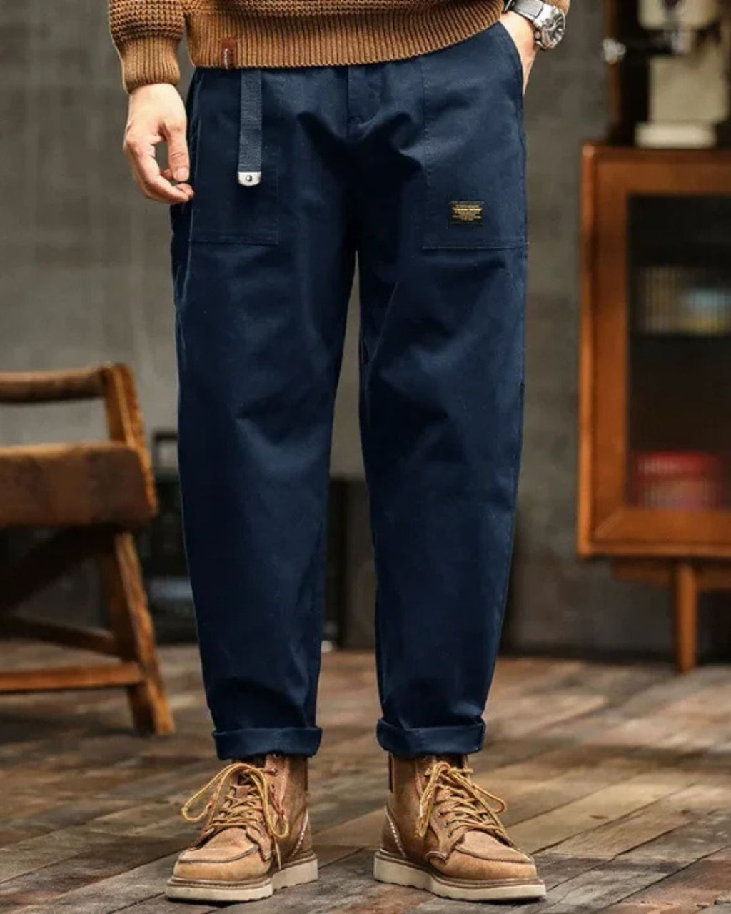 Men's Large Pockets Cargo Trousers | Straight