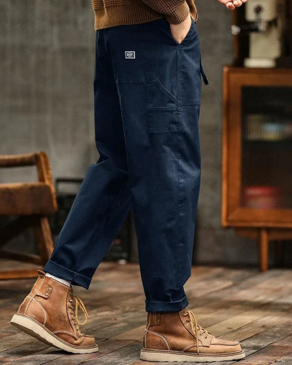Men's Large Pockets Cargo Trousers | Straight