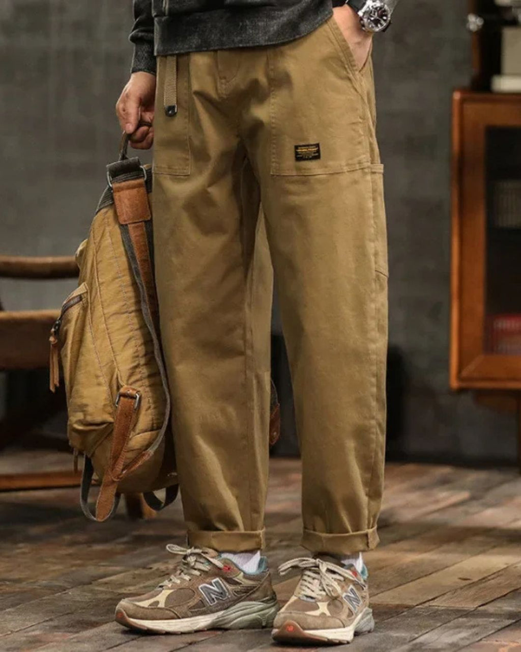 Men's Large Pockets Cargo Trousers | Straight