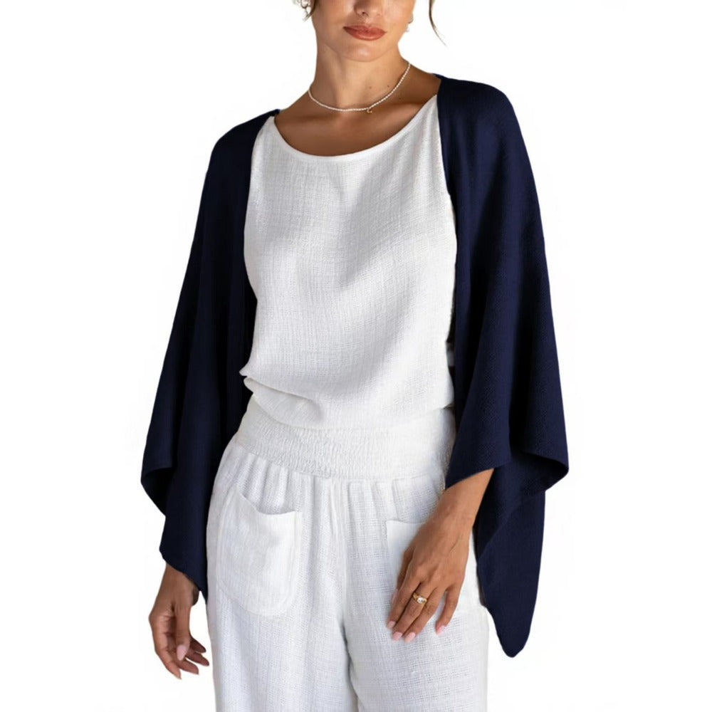 Knit Open Front Cardigan for Women - Fatima