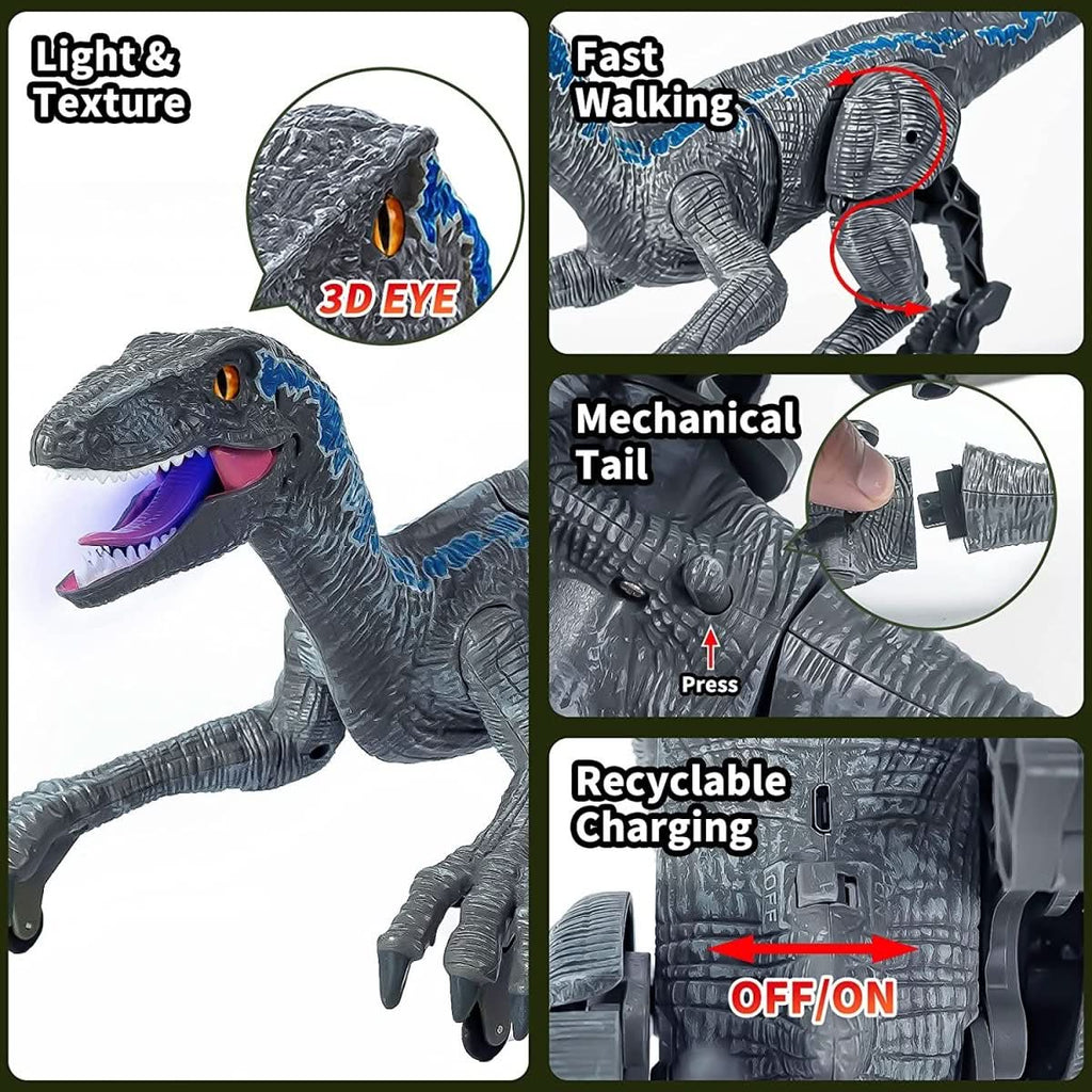 Interactive Dinosaur Toy with Light & Sound for Prehistoric Fun