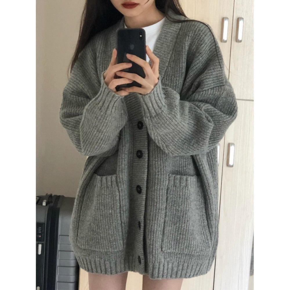 Knit Button Down Cardigan Sweater for Women - Luisa