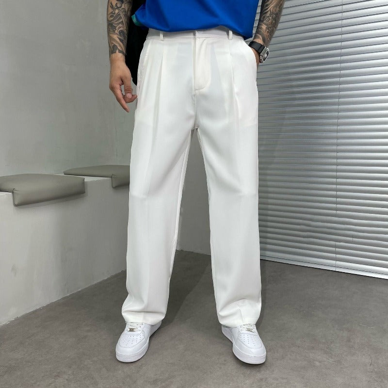 Men's Pleated Summer Pants | Relaxed Fit