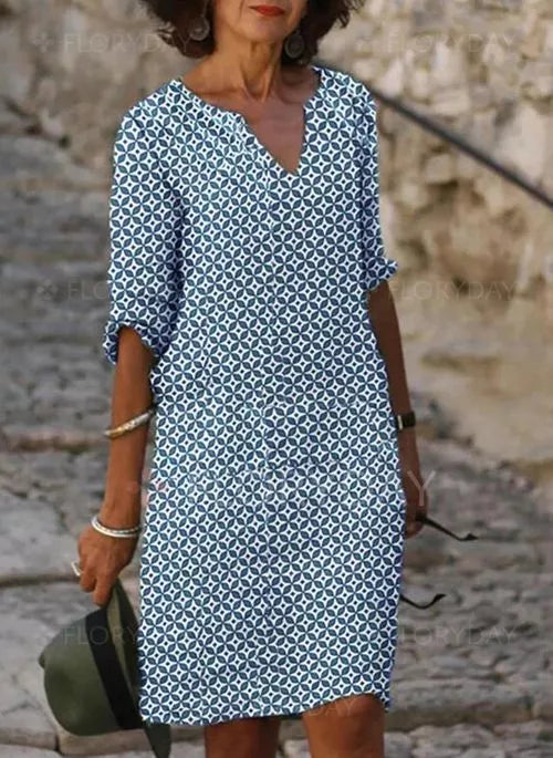Women's Casual 3/4 Sleeve Summer Dress | Mini